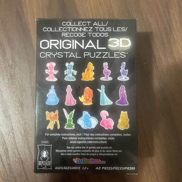 Disney Minnie Mouse Original 3D Crystal Puzzle - Purple - Picture 2 of 2